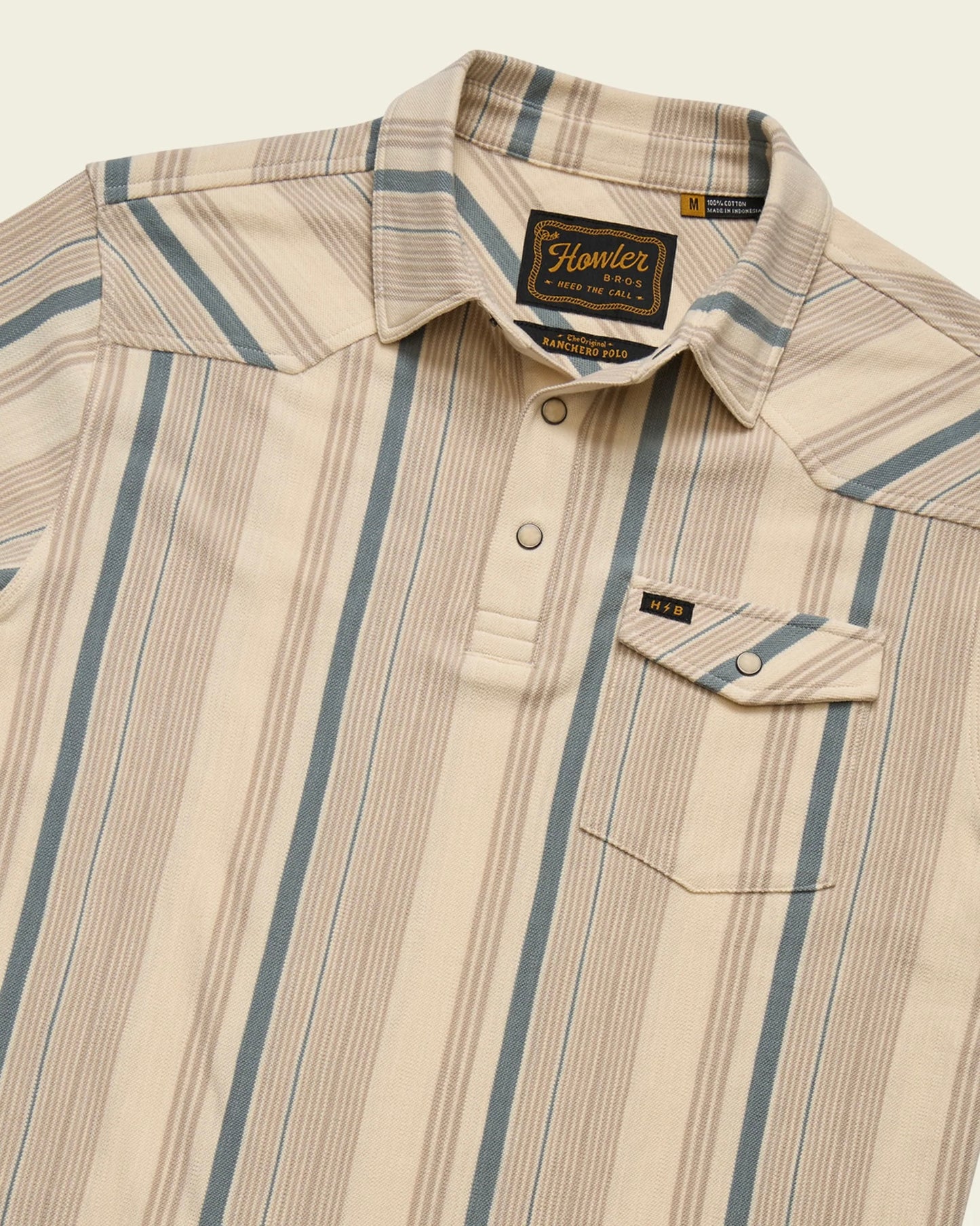Limestone Old Bill Stripe Ranchero Polo