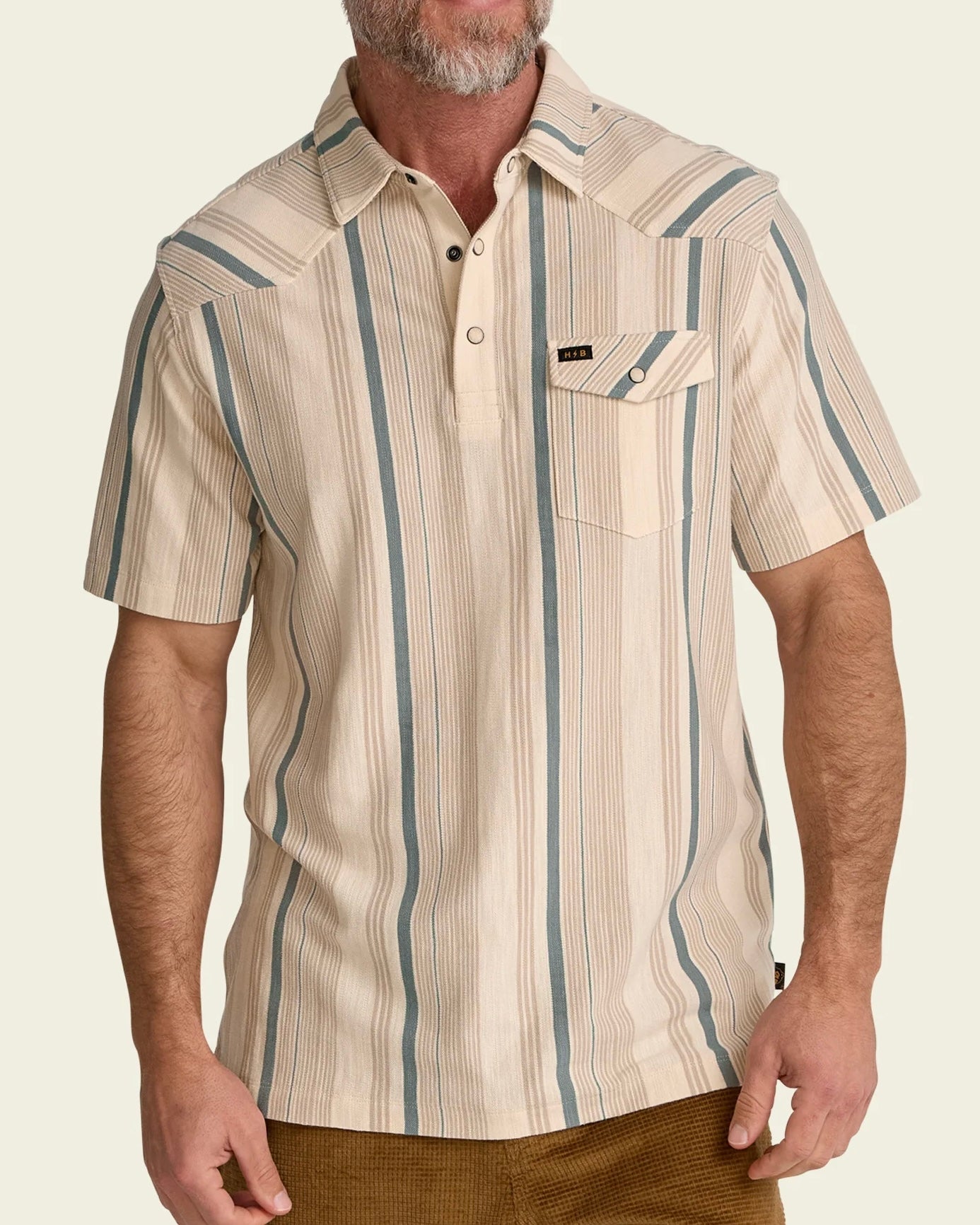 Limestone Old Bill Stripe Ranchero Polo