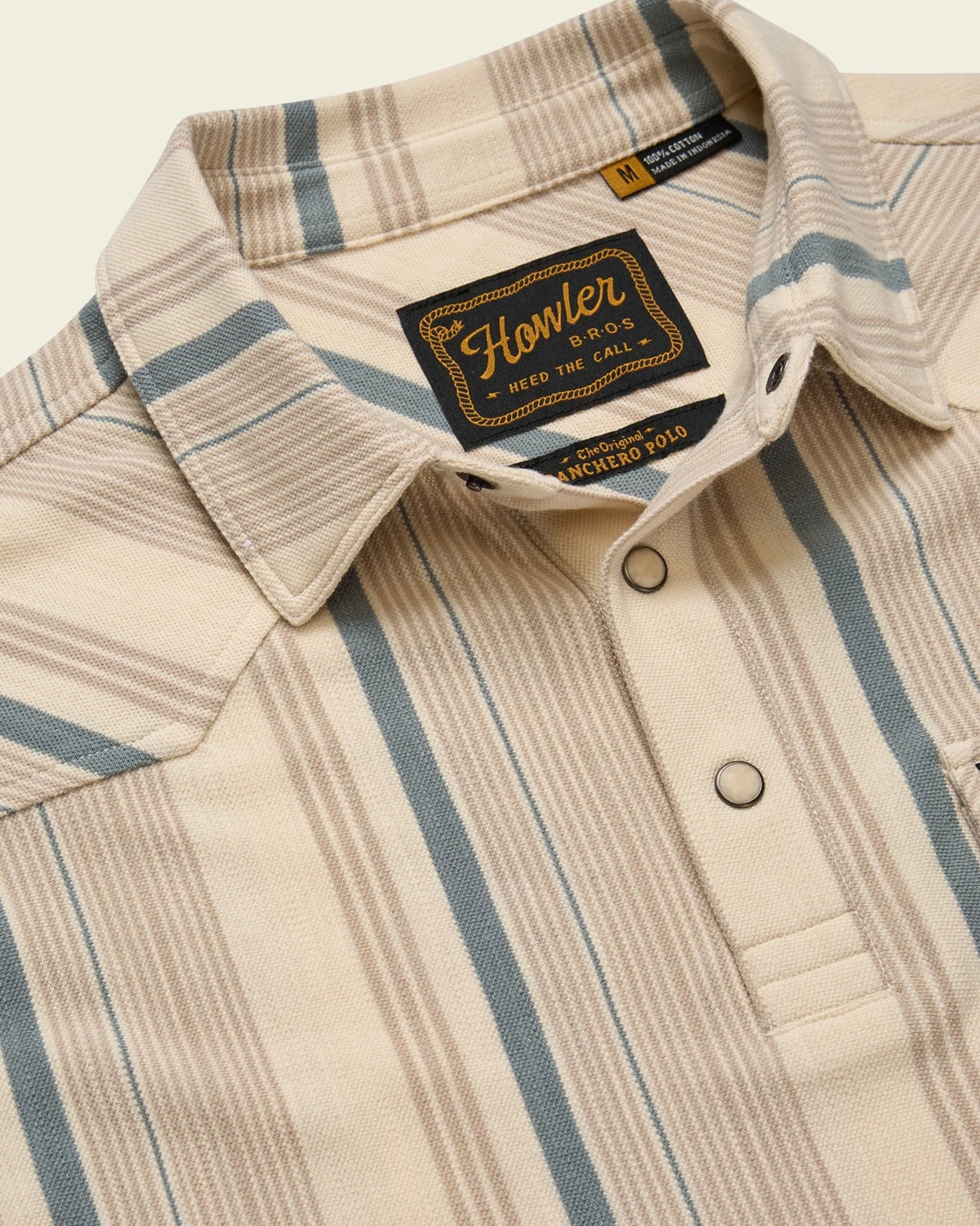 Limestone Old Bill Stripe Ranchero Polo