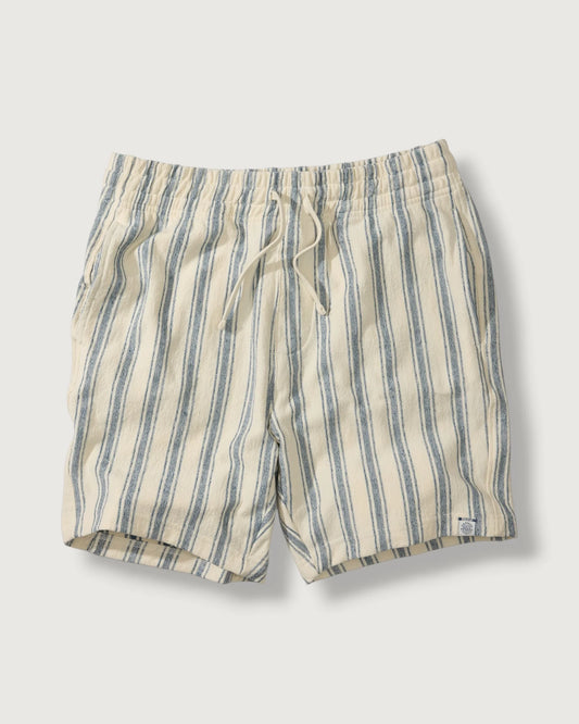 Striped shorts on a light gray background