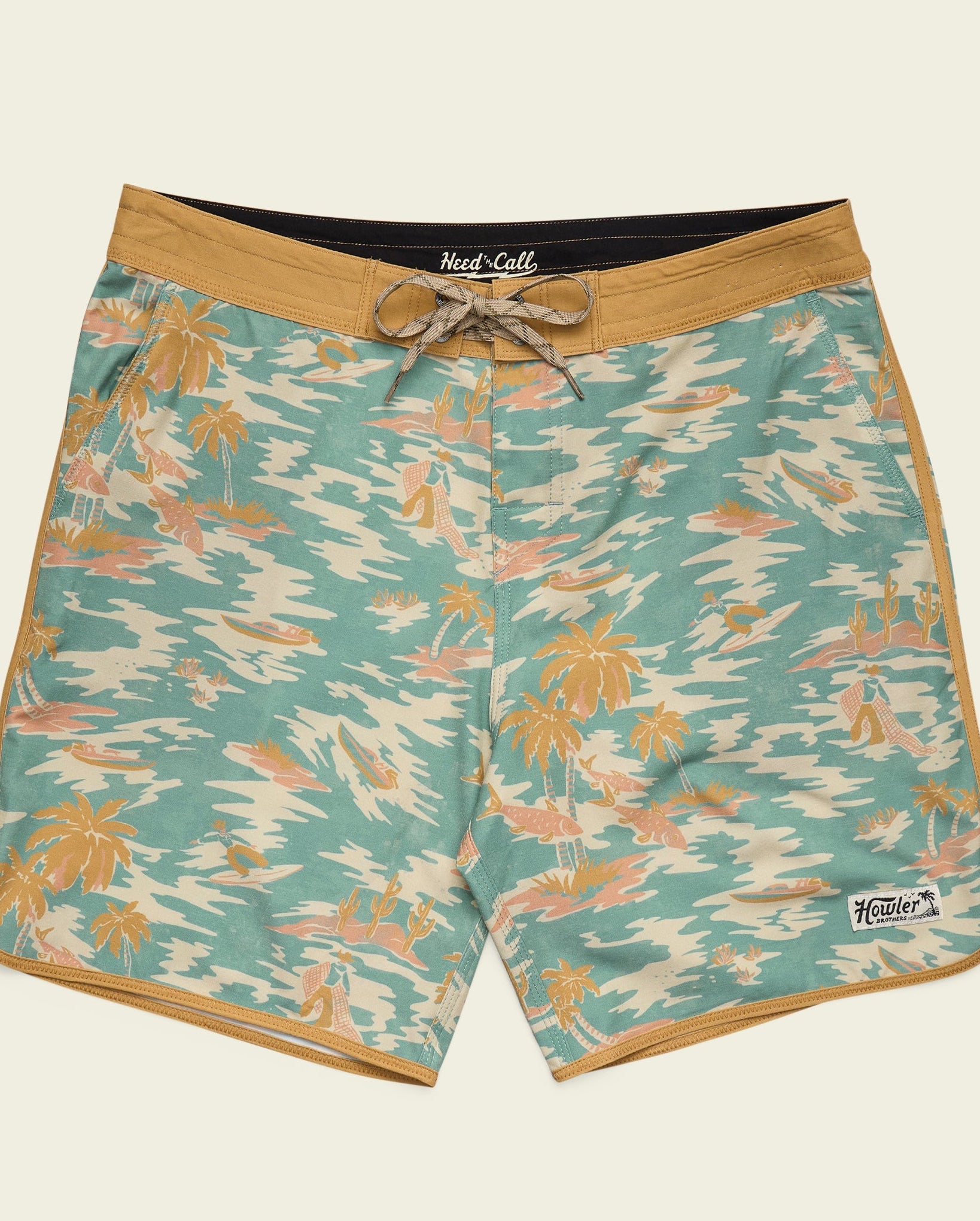 Bruja Boardshorts - Dreamland - Seafoam
