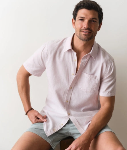 Better-Than-Linen Shirt - Lavender Stripe
