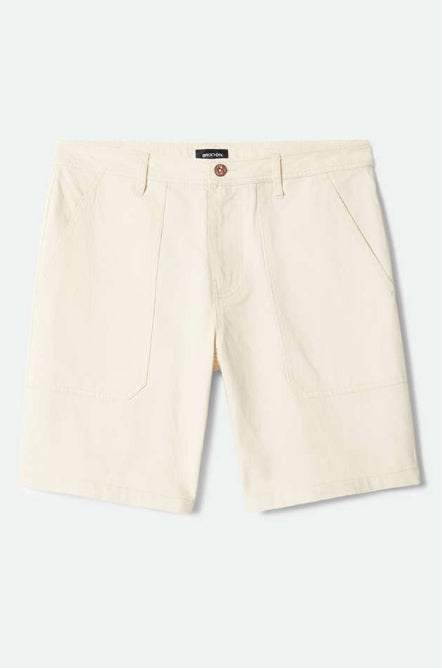 Beige shorts on a light gray background