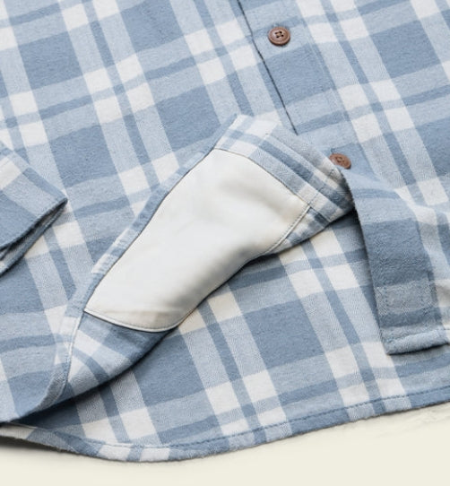 Iron Blue - La Grange Lightweight Flannel - Cohen Plaid