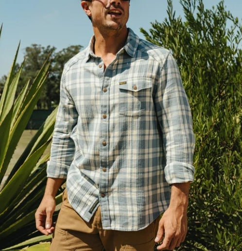 Iron Blue - La Grange Lightweight Flannel - Cohen Plaid