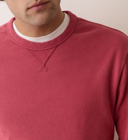 Relaxed Cloud 9 Terry Crewneck - Garnet Rose