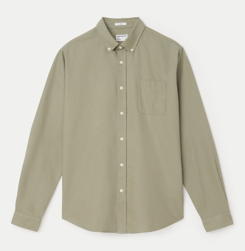 The Jasper Oxford Shirt - Vetiver Green