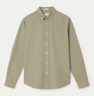 The Jasper Oxford Shirt - Vetiver Green