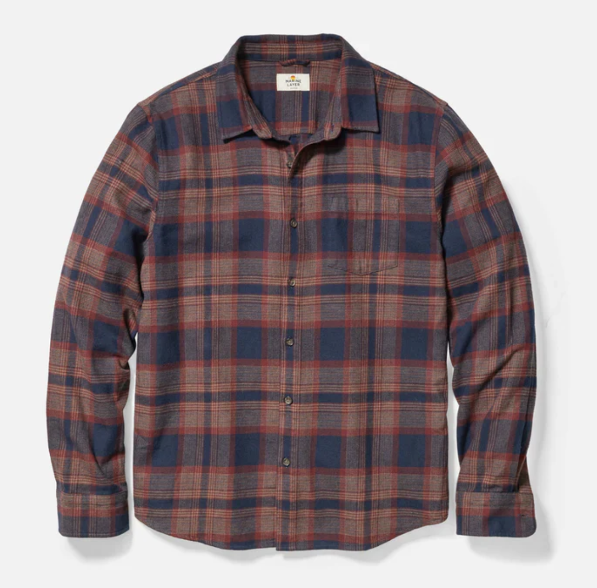 Tahoe Flannel Shirt - Navy/Warm Plaid