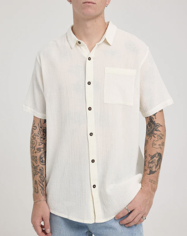 Bon Crepe Shirt - Vintage White