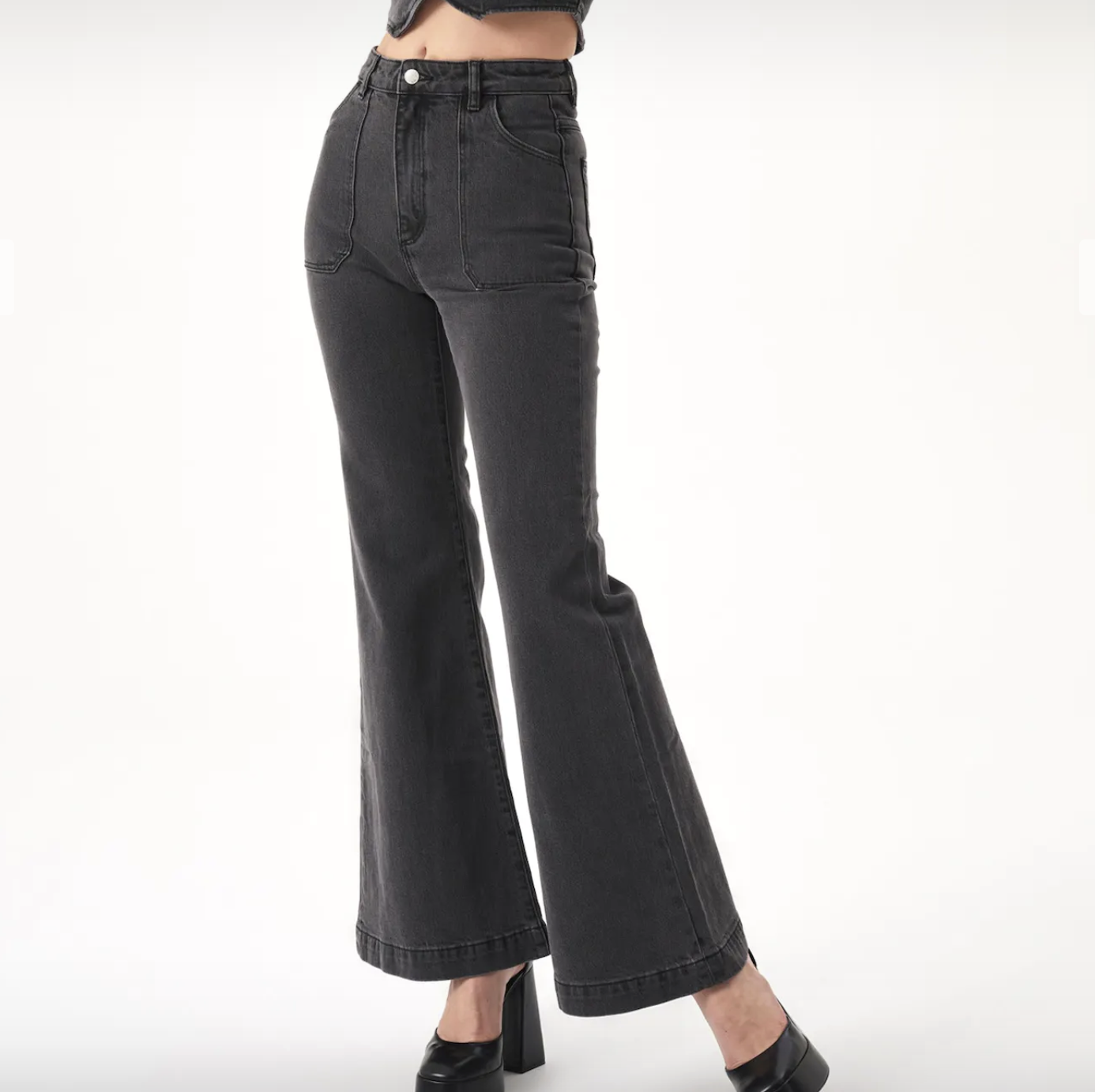 Eastcoast Flare Jeans - Brad Black