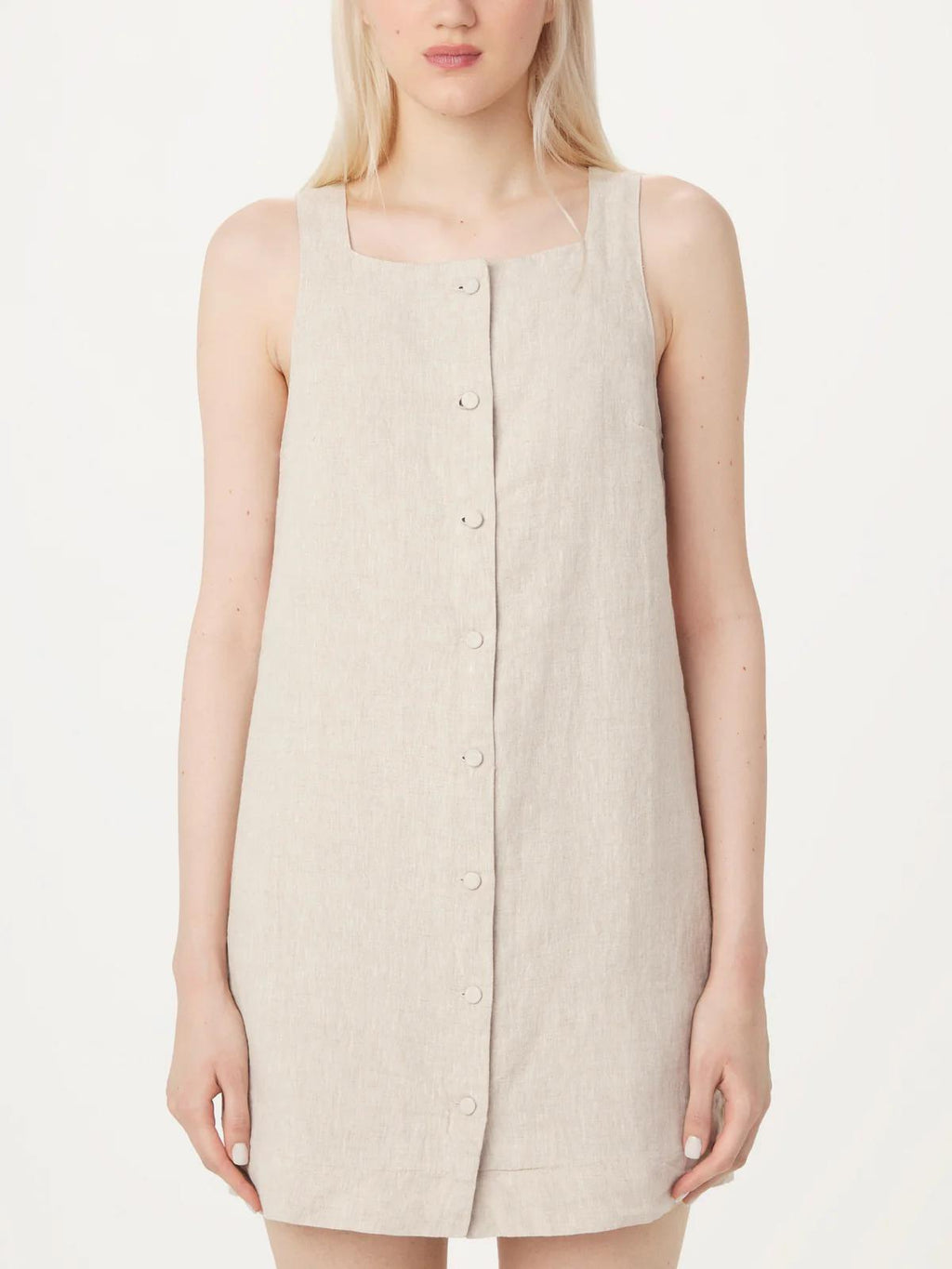 Pinafore Linen Dress