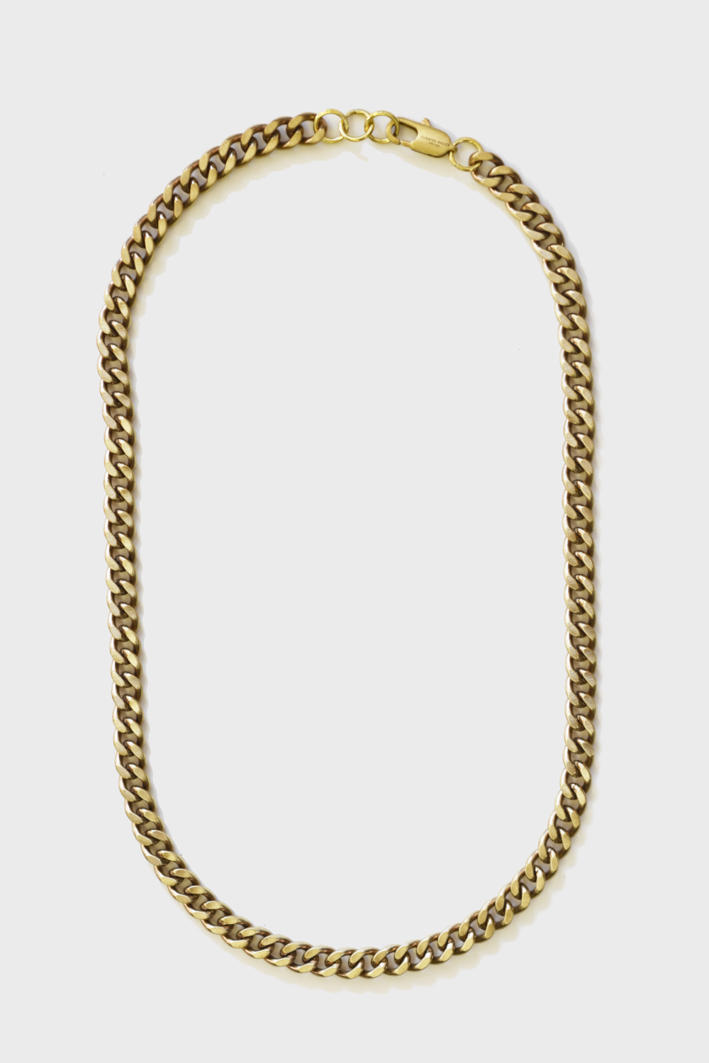 Brass Cuban Necklace-9mm