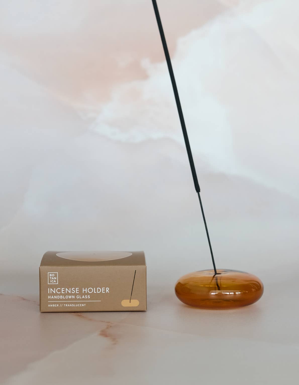 Glass Bubble Incense Holder