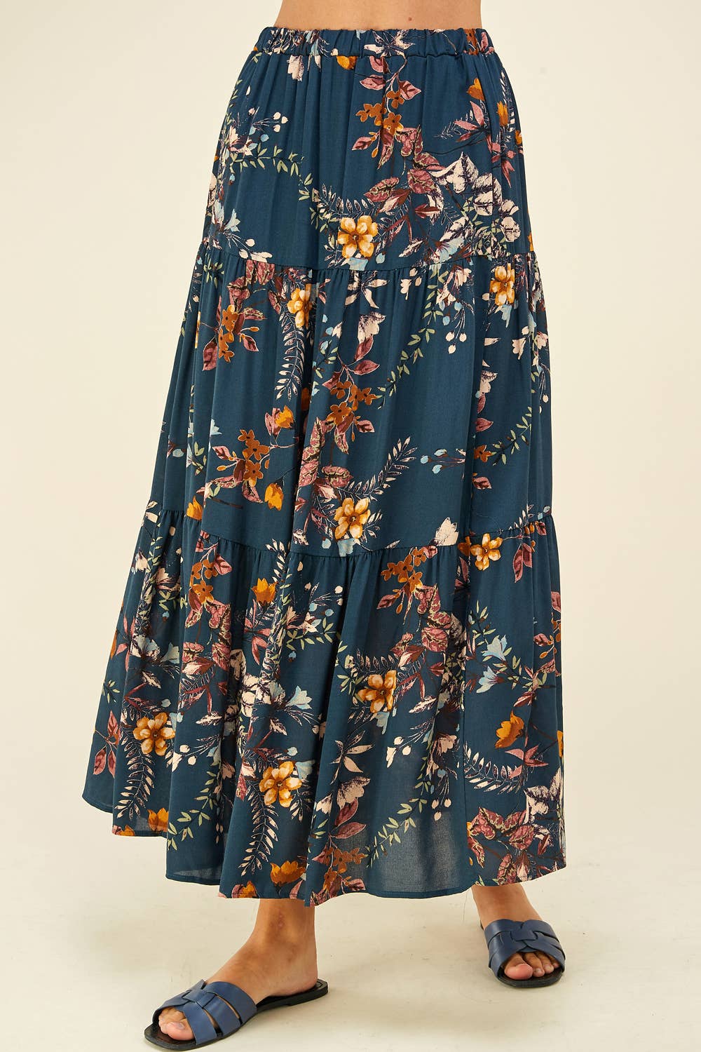 "You're So Pretty"-Three Layered Floral Skirt