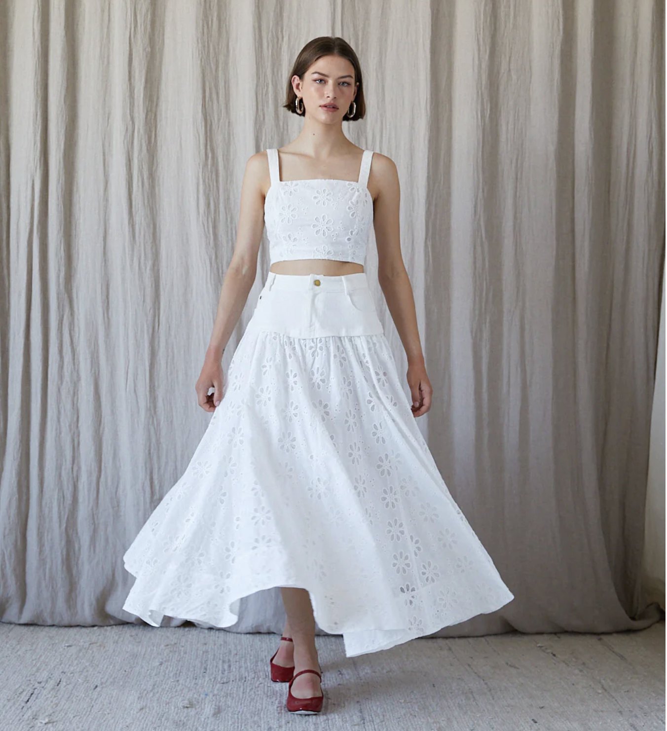 Adina Maxi Skirt - White