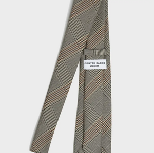 Brown Glen Plaid Tie