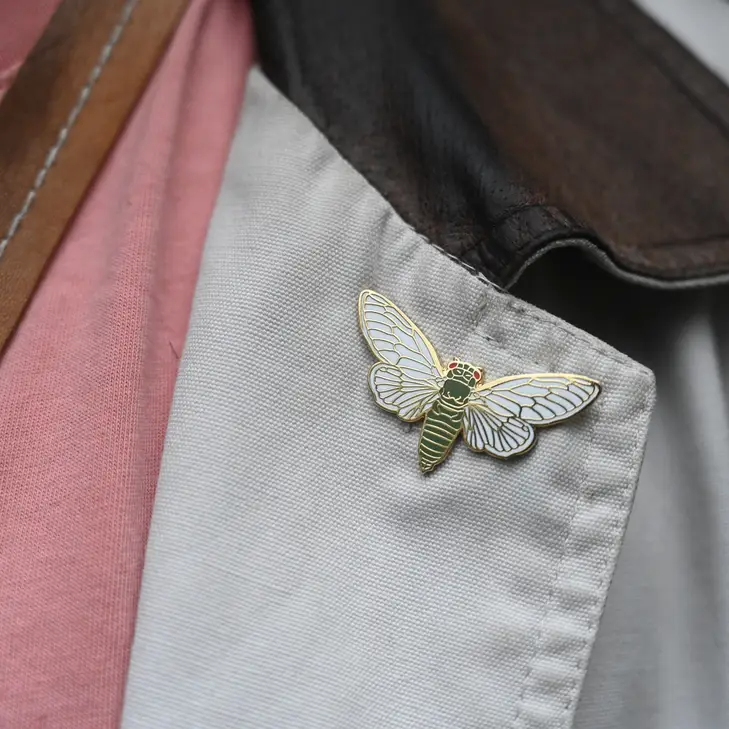 Cicada Enamel Pin