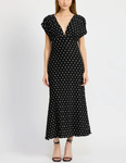 Emma Maxi Dress - Black/White