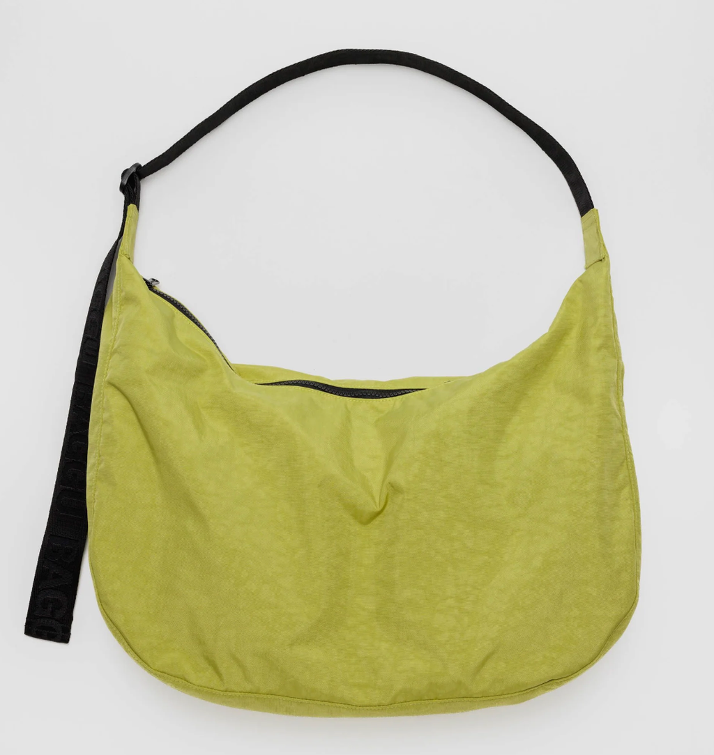 Large Nylon Crescent Bag - Lemongrass