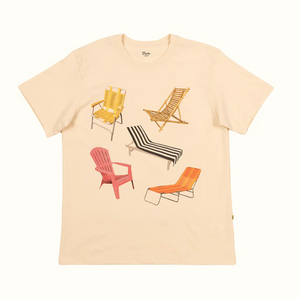 Beach Chairs Tee - Antique