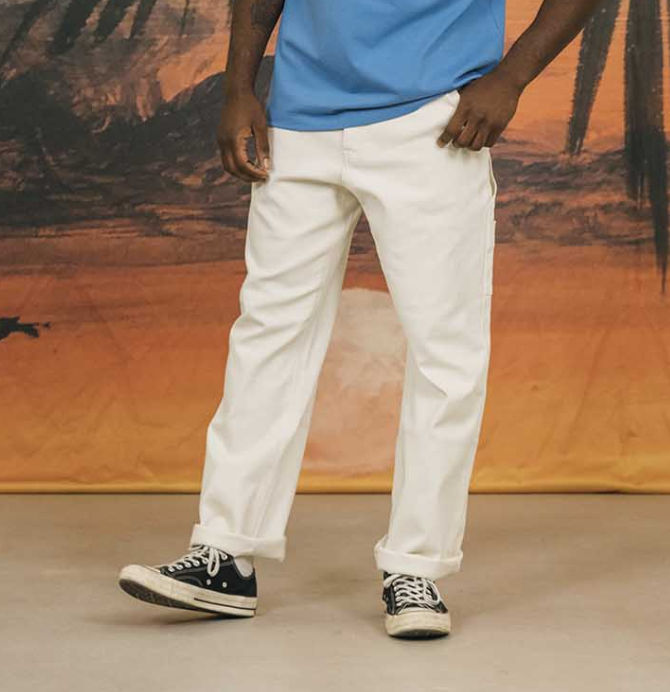 Loose Workwear Pant - Ivory