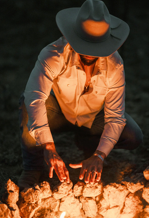 El Ranchero L/S Shirt - Eggshell White