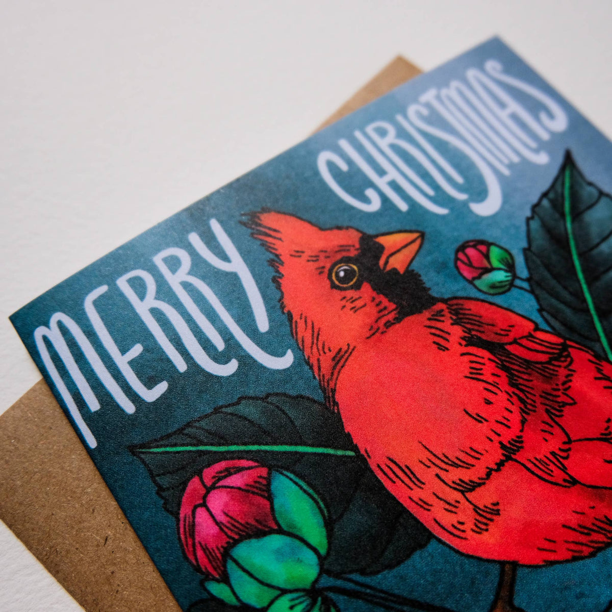 Merry Christmas Cardinal Card
