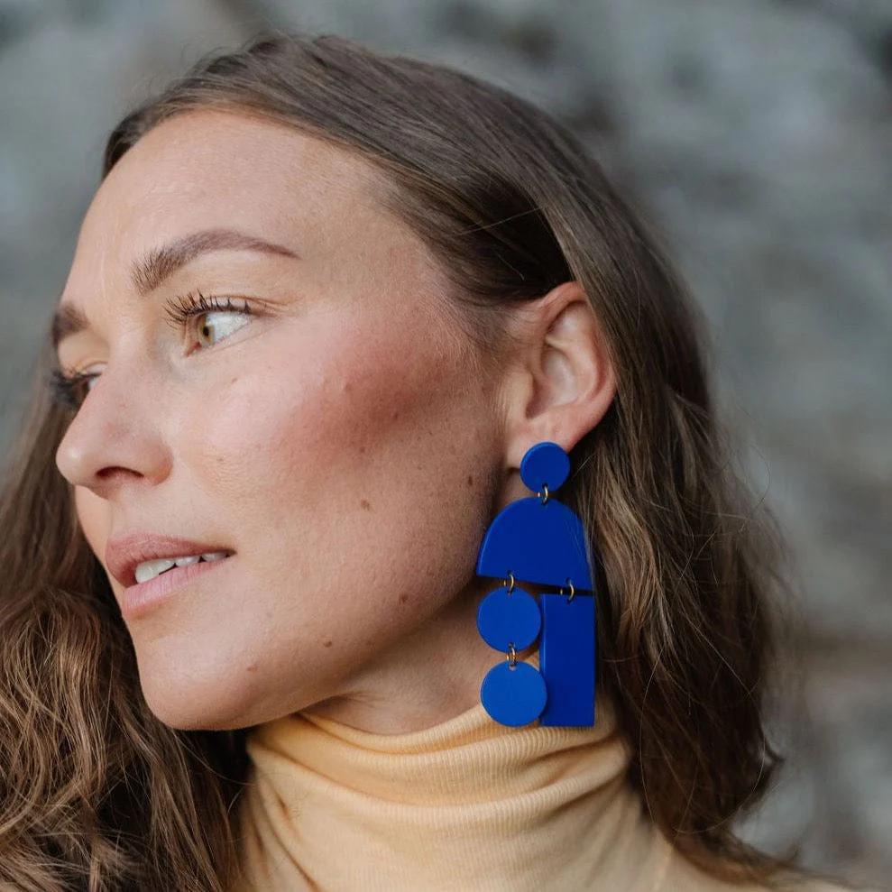 Cobalt Mobile Earrings
