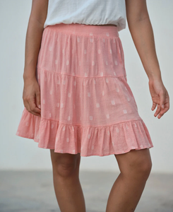 Polly Skirt - Pink Dot