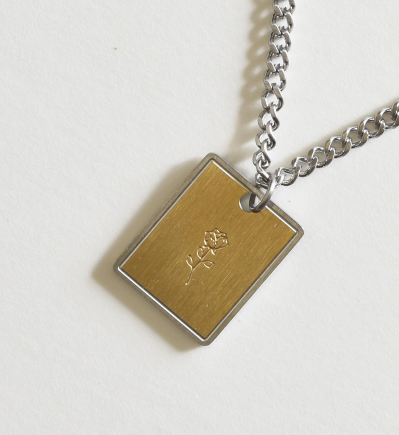 Rose Pendant Necklace Chain