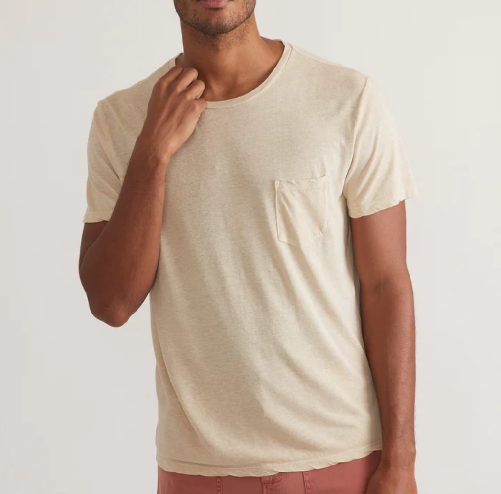 Relaxed Hemp Cotton Tee - Sand