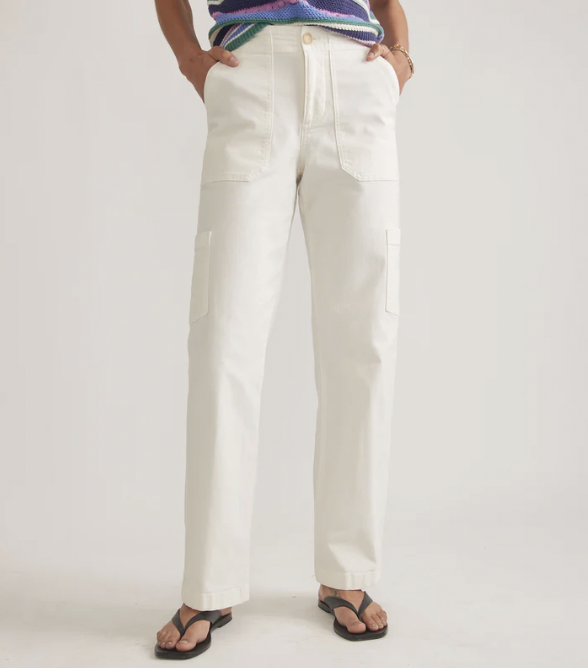 Aria Utility Pant - White