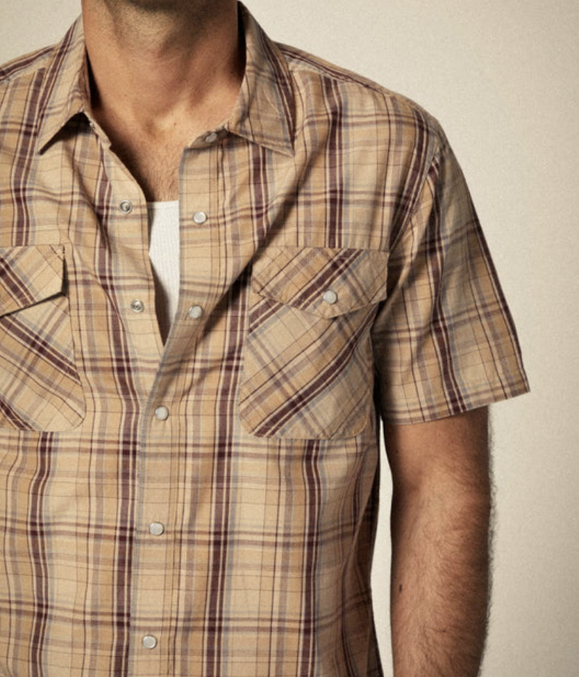 Wayne Western Shirt - Western Plaid