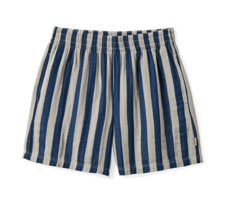 Mykonos Stripe Boxer Short - Deep Sea