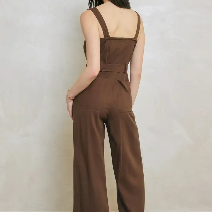 Mocha Starlight Jumpsuit