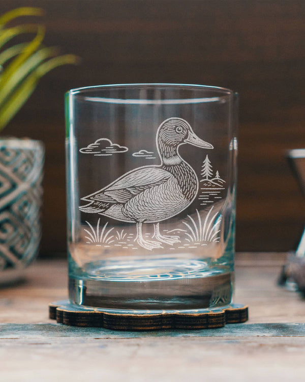 Mallard Duck Glass