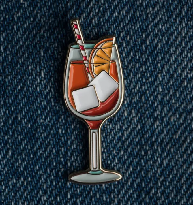 Cocktail Pin - Aperol Spritz