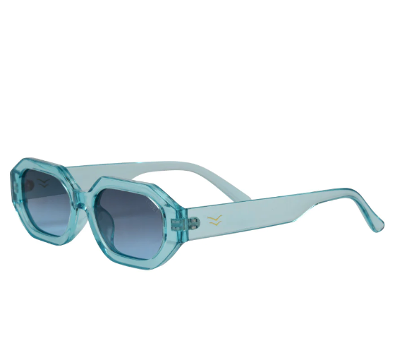 Mercer Sunglasses - Turquoise/Navy Polarized