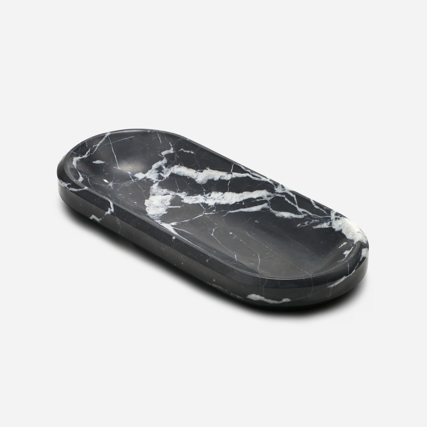 Facet Bowl - Black Marquina Marble