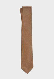 Brown Linen Tie