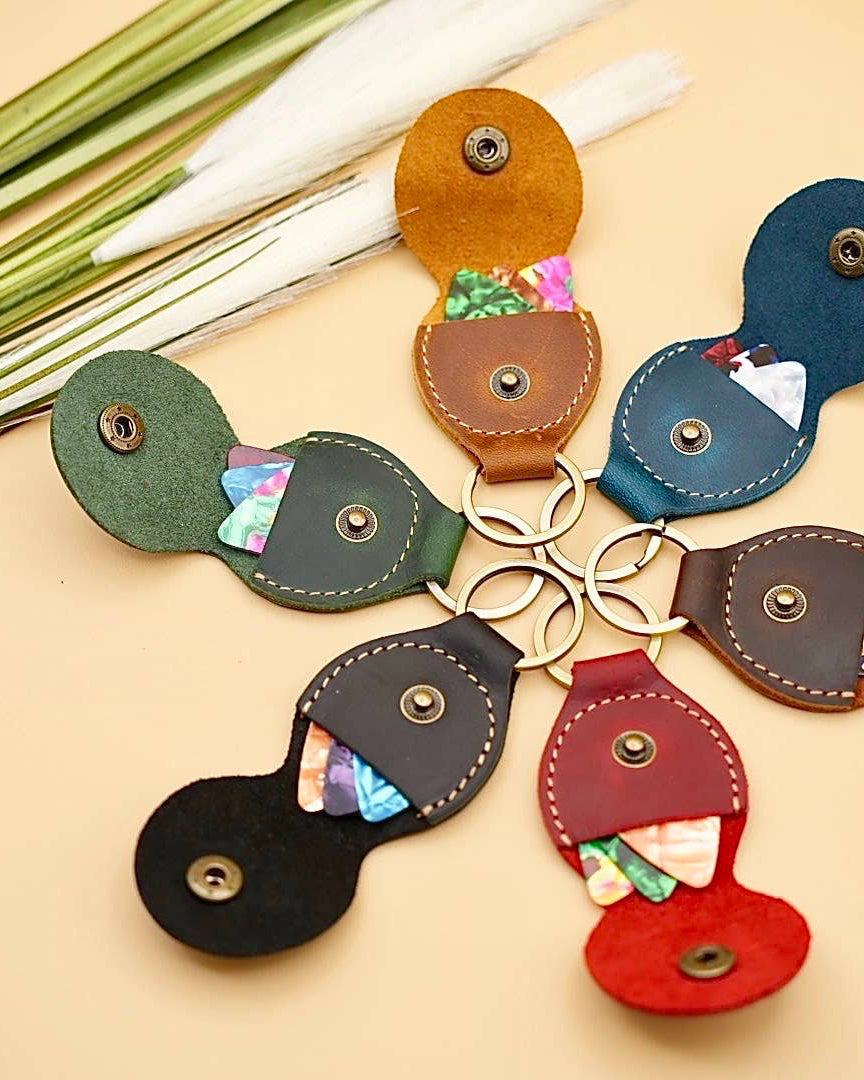 Leather Airtag Holder Organizer
