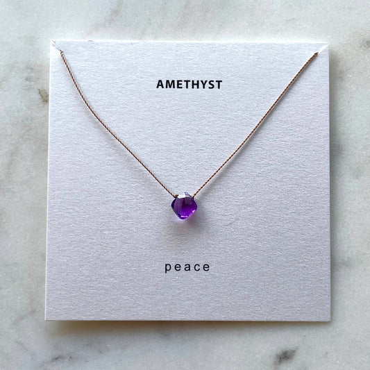 Amethyst Peace Necklace