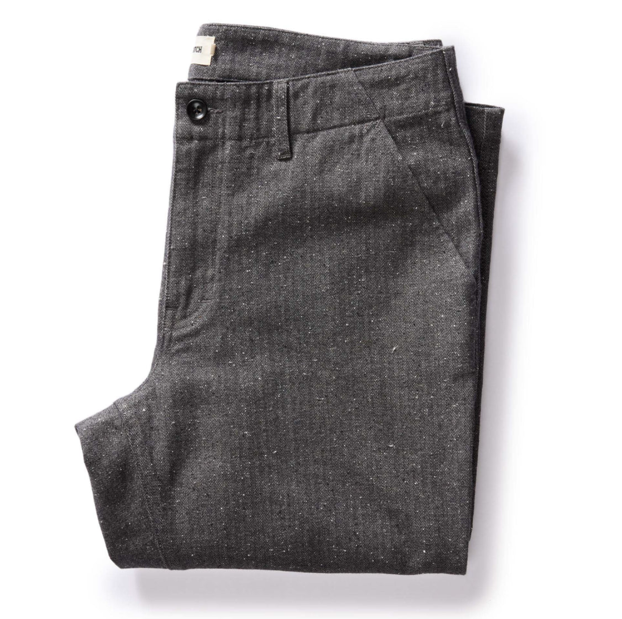 The Carnegie Pant - Granite Herringbone
