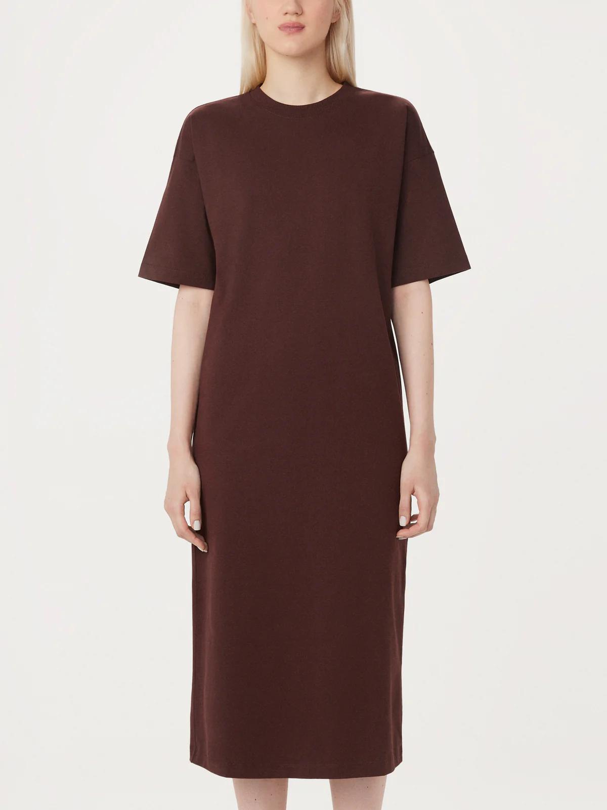 The Maxi T-Shirt Dress - Mahogany