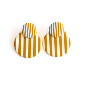 Barton Stripe Circle Earring