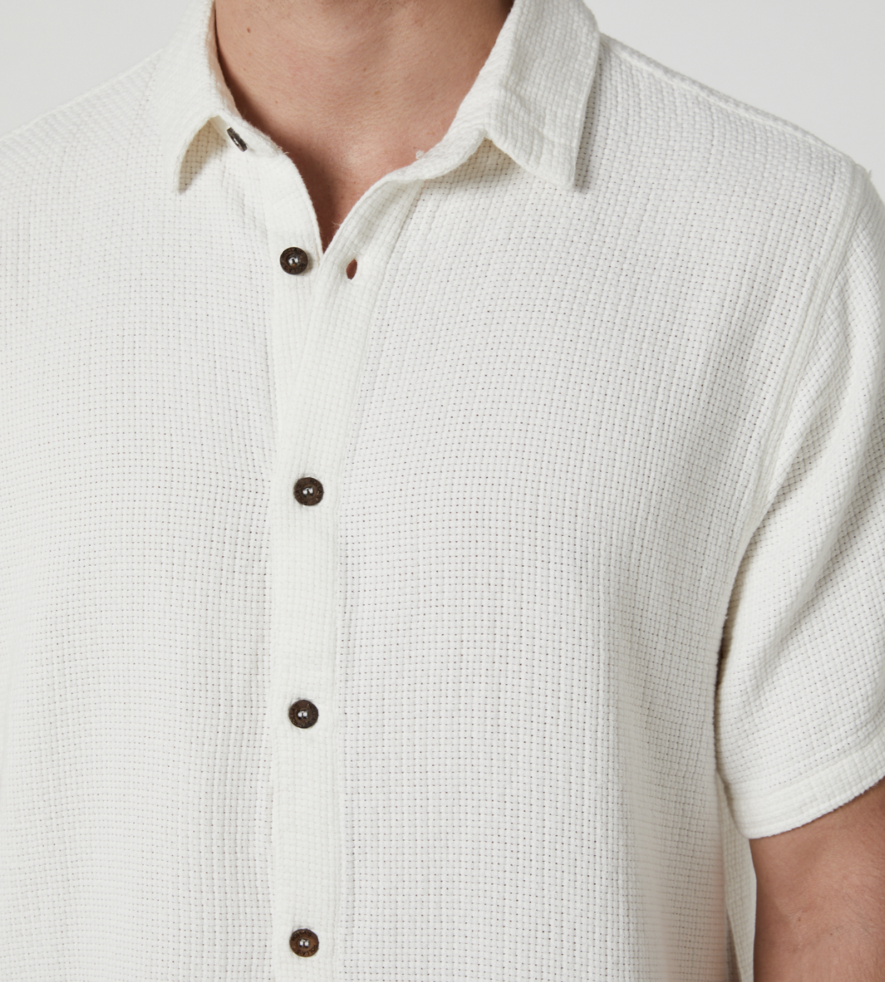 Bon Weave Shirt - Bone