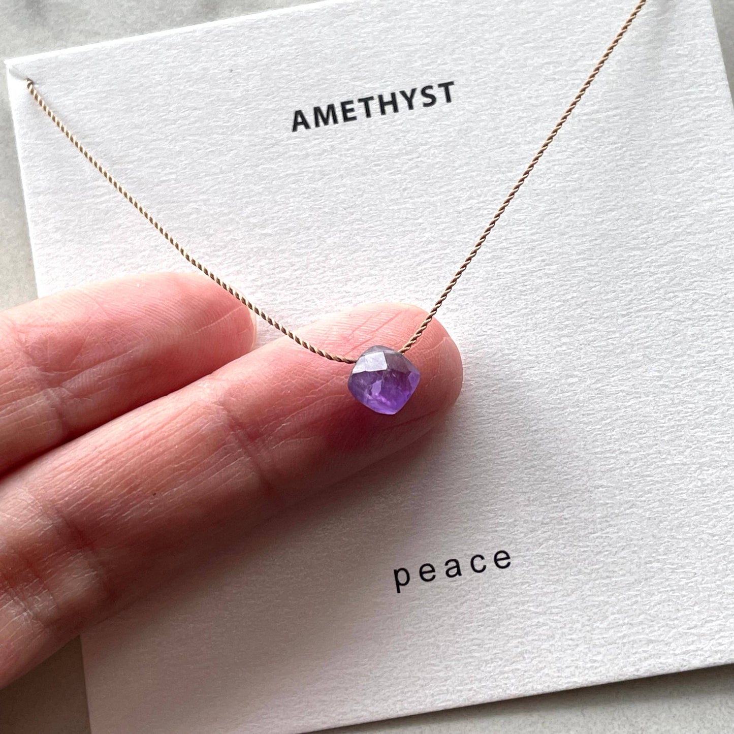 Amethyst Peace Necklace