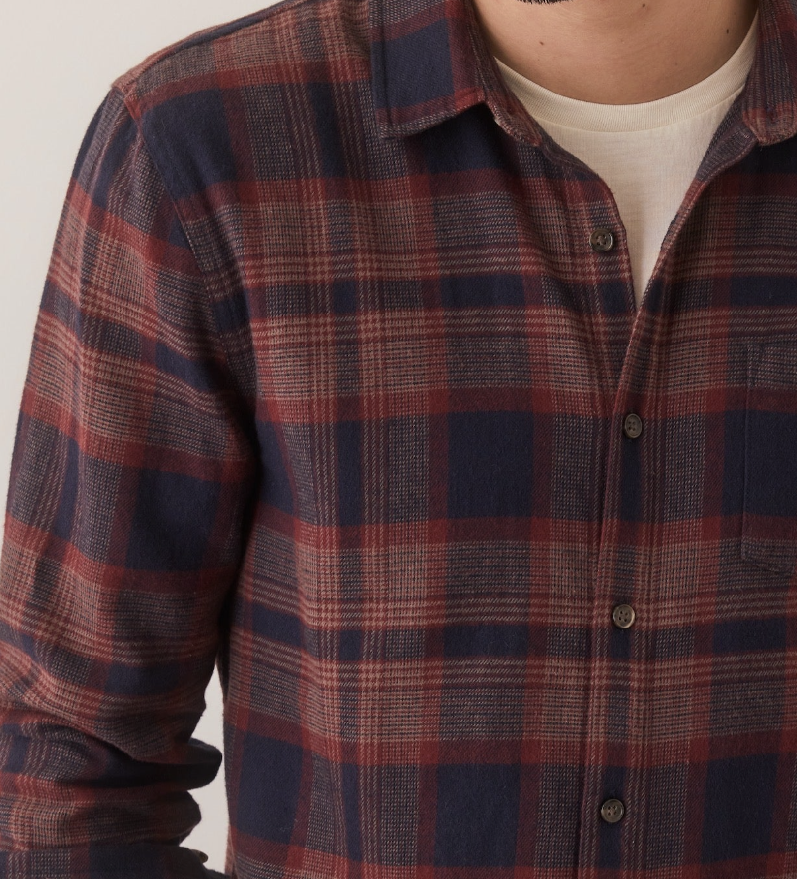 Tahoe Flannel Shirt - Navy/Warm Plaid