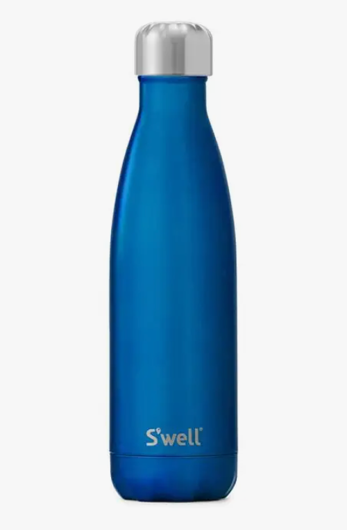 Stainless Steel Water Bottle - Shimmer Blue Ocean 17oz